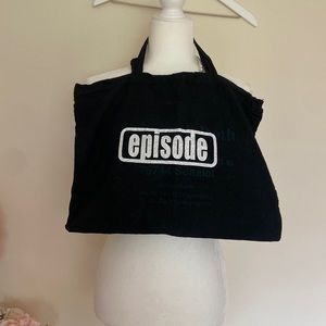 Episode black sturdy tote bag